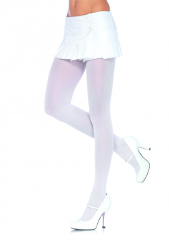 Leg Avenue White Opaque Nylon Tights